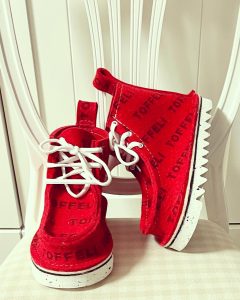 Felt sneakers TOFFELI shoes red